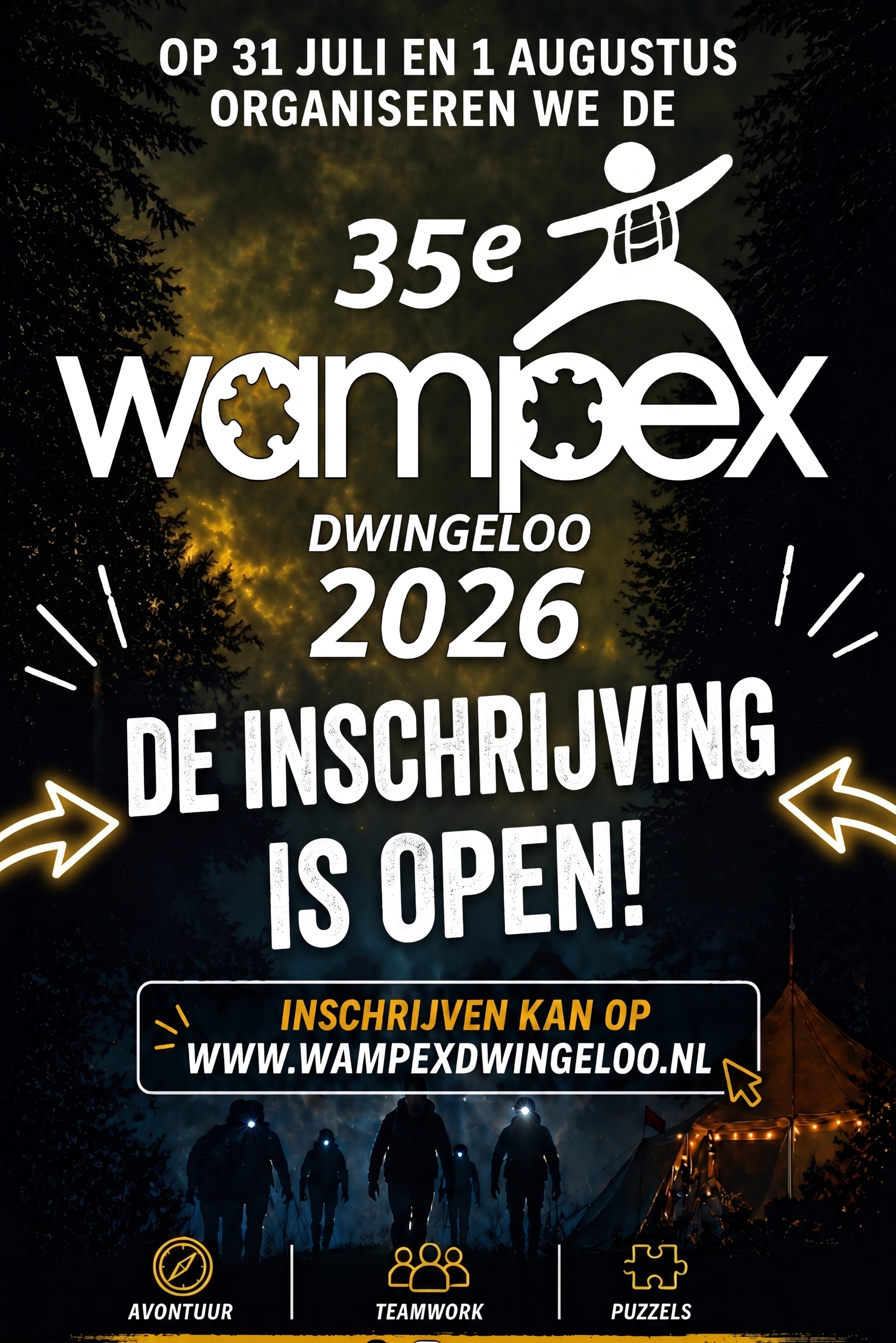 Aanmelden geopend
